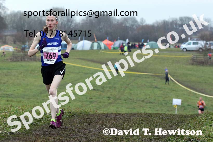 Senior women, 2021 North Eastern Cross Country Championships, Sedgefield. Photo: David T. Hewitson/Sports for All Pics